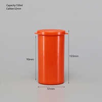 Flacon en plastique sur mesure pour ordonnances, 150 ml, contenants pharmaceutiques, flacons à pilules