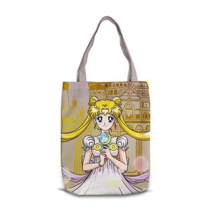 Vente en gros de sacs de courses fourre-tout décontractés dessin animé avec logo personnalisé grande capacité jolis sacs à bandoulière mignons de <span class=keywords><strong>marin</strong></span> en toile pour <span class=keywords><strong>filles</strong></span> - Product Image 3