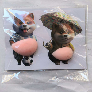 Adhesivos anticolisión <span class=keywords><strong>de</strong></span> TPE con diseño <span class=keywords><strong>de</strong></span> Shiba Inu <span class=keywords><strong>de</strong></span> vientre hinchado, almohadillas silenciosas 3D para manijas, tope <span class=keywords><strong>de</strong></span> puerta, juguetes antiestrés para apretar, <span class=keywords><strong>lo</strong></span> último - Product Image 2