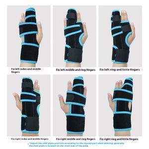 แถบรัดนิ้วมือหักปรับได้ป้องกันมือแพลงที่ป้องกันนิ้วหัวแม่มือรั้งรั้งรั้งฟื้นฟูสมรรถภาพ - Product Image 3