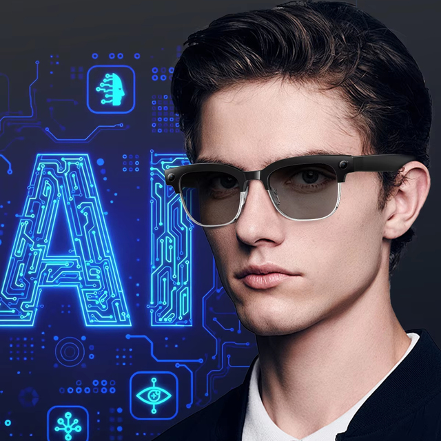 2025 W630 AI Smart Glasses 8MP Camera Real-Time Translation Dual-Mic Noise Reduction GPS Smart Wearable