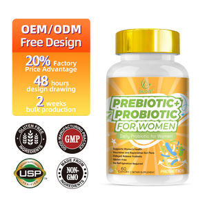 Prebiótico y Probiótico para Mujeres - 60 Cápsulas, Apoya la Salud Digestiva y la Salud Femenina, Suplemento Diario de Alta Potencia - Product Image 1