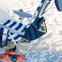 Vente en gros de chaises longues portables à usage intensif, sac à dos réglable en métal pliable pour l'extérieur