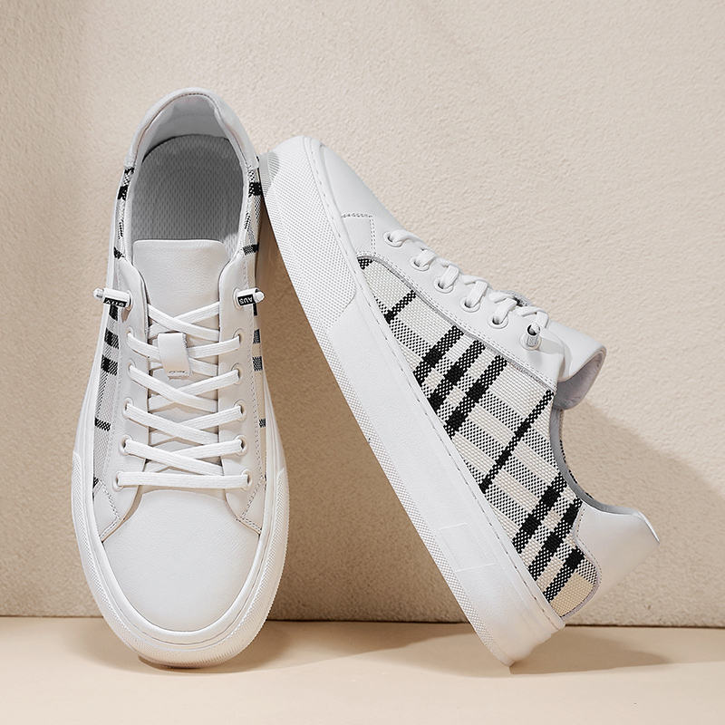 High Quality Comfortable Walking Style Designer White Shoes Skateboarding  Shoes for Men Luxury Shoes Men Trendy Casual Men Flats - Main Image