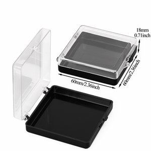 SUNSHING Clear Rigid <b>Plastic</b> <b>Box</b> <b>Display</b> Case for Lapel Pins Badges Dental Crowns Press on Nails Storage Packaging Boxes - Product Image 6