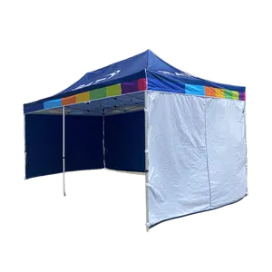 Custom 10 x10ft impermeabile in alluminio pieghevole pop up esterno personalizzato tenda a baldacchino con pareti per eventi