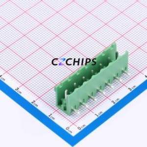 DB2ER-5.0-7P-GN Plug-in Terminal Block P=5mm Connector Board-to-Board / Socket - Open 1x7P 5mm Green - Product Image 1