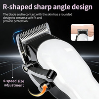 Tondeuse à cheveux rechargeable de type C avec écran numérique LED au prix d'usine, ensemble de tondeuse pour hommes, machine à couper les cheveux de salon pour barbiers