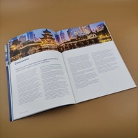 Catalogue professionnel à couverture souple, Service d'impression de livres, livret imprimé à décalage personnalisé