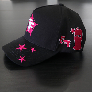Hot Selling 5-Panel <strong>Gamuza</strong> <strong>Gorras</strong> Type Suede Satin Lining Rhinestone Diamond Embroidery Hat Wholesale - Product Image 3