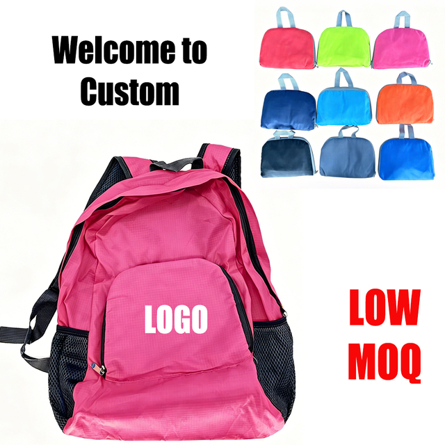 OEM Low Price Folding Backpack New Trendy Cheap Promotional Children Kids School Bags Custom Student Backpack for Activity Gifts
