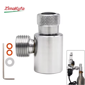 Kit Regulador Sodastream W21.8-14 para Acuario y Elaboración Casera, Adaptador de Llenado Metálico Tr21-4, Conector para Cilindro de Gas CO2 para Elaboración Casera - Product Image 1
