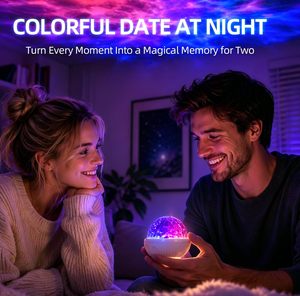 LED Starry Night Light Projector for Children's Bedroom Nursery Galaxy Moon <b>Lamp</b> Remote Control Christmas Baby <b>Table</b> Star - Product Image 3