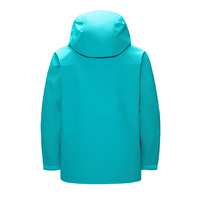 Veste imperméable coupe-vent d'automne à col roulé avec poches zippées, coutures techniques thermosoudées, résistante à l'eau pour activités de plein air
