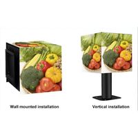 Écran vidéo publicitaire LED Cube Yake pour centre commercial, extérieur/intérieur, couleur pleine, P2.5, 1000 cd/m, certifié CE, garantie 5 ans
