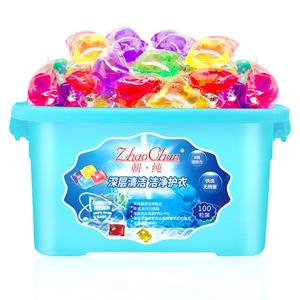 Lavado de ropa Limpieza Detergente Gel One Cells Laundry Pods Beads 5G * 100 Suministro familiar - Product Image 4