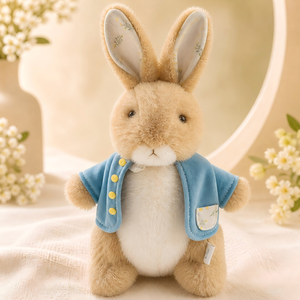 Peter Rabbit Blumenwiese Kunstspielzeug Sammlerstück Plüschpuppe Frau Kaninchen Flopsy PVC Polyester Hardware 38cm Vintage Ländliche Dekoration - Product Image 1