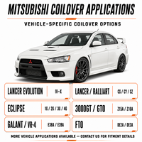 Kits de suspension réglables pour Mitsubishi Lancer Evolution EVO IV-X Ralliart Eclipse 3000GT GTO Galant VR-4 FTO
