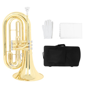 Bb Alto Horn Gold Lacquer Niños Adultos Rendimiento Instrumentos <span class=keywords><strong>de</strong></span> <span class=keywords><strong>viento</strong></span> - Product Image 5