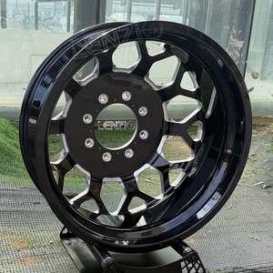 Juego de 6 Ruedas LenzioVehicle Personalizadas de Aluminio Forjado 6061-T6 de 26x8.25 Pulgadas con Acabado Negro Pulido para Vehículos Americanos - Product Image 1