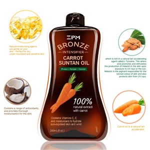 ZPM 100% naturale estratto di carota bronzo intensificatore di carota olio di <span class=keywords><strong>sole</strong></span> abbronzatura con le vitamine C E vitamine E - Product Image 3