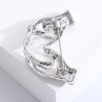 Hand Pose Herz Broschen für Frauen Unisex Office Causal Brosche Pins Geschenke Einzigartige Kreuz Ihre Hände Brosche Party Schmuck (BR444)
