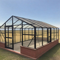 Serre de jardin en aluminium thermolaqué écologique, facile à assembler pour une utilisation en extérieur à la maison ou dans le jardin