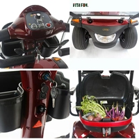 Scooter électrique tout-terrain pour adultes à double siège, moteur puissant de 1300 W, étanche, 15 km/h, véhicule de sécurité