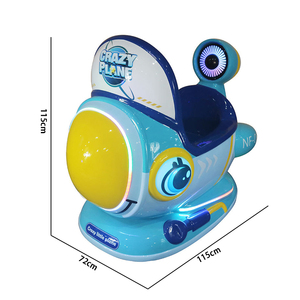 Máquina de Juego Infantil Operada con Monedas, Coche de Dibujos Animados, Columpio Infantil con Forma de Avión, 1 Año de Garantía - Product Image 3