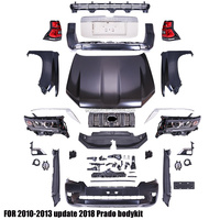 YBJ Kit de carrosserie d'accessoires de voiture pour Prado 2008-2015 à 2018-2021 FJ150 Kit de mise à niveau modifié phare LC150 Kit de carrosserie