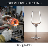 Verre à vin rouge en silice fondue pure à 99,99 % |   Gobelet en quartz de luxe sans plomb |   Tasse Cadeau Haut de Gamme Résistante à la Chaleur 1200°C