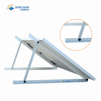 Support de montage solaire Supersolar pour balcon, toit, garde-corps, triangle réglable en aluminium SS-TRM-22281 anodisé, résistant aux vents de 60 m/s