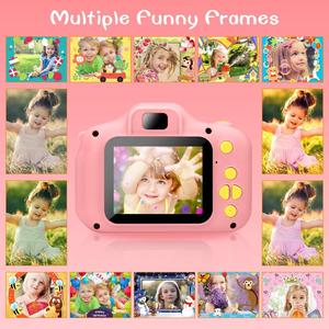 กล้องเด็กกล้องวิดีโอดิจิตอลสำหรับเด็กสาววันเกิดคริสต์มาสของเล่นของขวัญ5MP HD 2 "IPS หน้าจอมินิกล้อง - Product Image 4