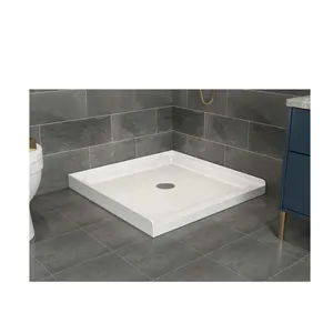 Goodyo Douche Pan In Wit 36 In X 36 In Douche Base Center Afvoer 3.5 "Hoogte Anti-Slip acryl
