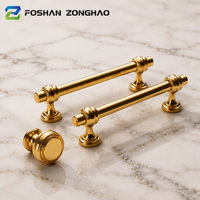 Poignées et Boutons de Meuble Modernes de Luxe Nordique en Alliage de Zinc Doré Brossé pour Armoire, Commode, Tiroir – Poignée de Meuble sur Mesure