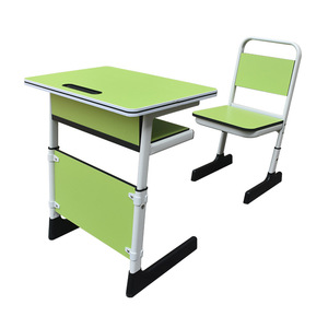 Conjunto de escritorio y silla para estudiantes MG-K19, altura ajustable, estilo moderno minimalista, muebles escolares, material de madera maciza - Product Image 3