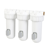 Pré-filtre à eau à boîtier facile pour l'eau potable filtrée avec bidon de robinet et système de raccords de purificateur sous l'évier