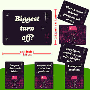 Matériel de papier recyclable personnalisé de haute qualité Jeux de cartes à boire pour adultes Truth Dare pour la famille et les fêtes - Product Image 5