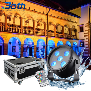 ไฟเวที LED แบบชาร์จไฟได้ไร้สาย BO-IP5 Mobile Par IP65 5x18W สำหรับงานในร่มและกลางแจ้ง - Product Image 1