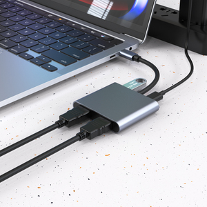 Adattatore HDTV <span class=keywords><strong>USB</strong></span> 3.1 <span class=keywords><strong>C</strong></span> a 2.0 in Lega di Alluminio con 4 Porte e Connettori Digitali Multipli, Vendita all'Ingrosso - Product Image 3