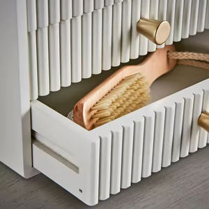 Organisateur <span class=keywords><strong>de</strong></span> bureau moderne et luxueux à nervures avec tiroirs, organisateur <span class=keywords><strong>de</strong></span> bureau multifonctionnel pour la maison, bureau en bois <span class=keywords><strong>blanc</strong></span>, <span class=keywords><strong>table</strong></span> <span class=keywords><strong>de</strong></span> <span class=keywords><strong>chevet</strong></span> - Product Image 5