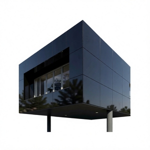 5361 Gloss Black Polyester Coating ACP Thickness Range Retail Store Exterior Facade Lightweight - Product Image 2