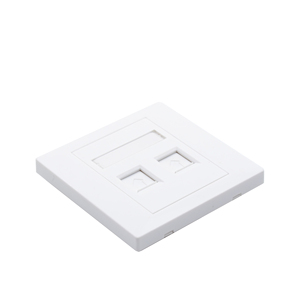 MT-5901 86タイプ1 2ポートネットワーク壁ソケットフェイスプレート<span class=keywords><strong>Rj45</strong></span>ネットワークキーストーンジャック耐久性のあるプラスチック製 - Product Image 4