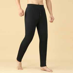 Leggings chauffants d'hiver en molleton pour hommes pantalons thermiques longs caleçons pour jeunes chauds hiver confortable confort - Product Image 2