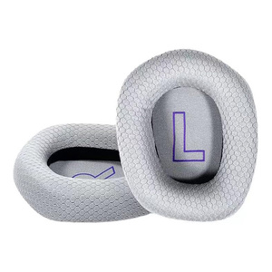 Coussinets d'oreille de remplacement en tissu pour Logitech G733 <span class=keywords><strong>G335</strong></span> casque coussin d'oreille cache-oreilles casque oreillettes avec tissu en maille douce - Product Image 4