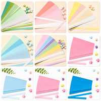 Bandes de papier origami Lucky Star à faible MOQ, couleurs unies et dégradées, papier à plier pour loisirs créatifs, commande d'essai, fournisseur d'usine en gros