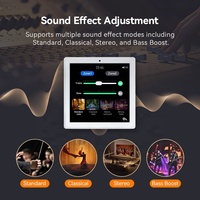 Sistem Audio Layar Sentuh Multibahasa 2 Zona Volume Daya Suara Amplifier Dinding Bluetooth Musik Panel Speaker Plafon