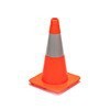 Cône de signalisation routière Acer en PVC, 70 cm, orange, réfléchissant - Product Image 5