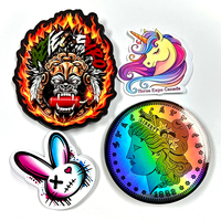 Etiqueta Adhesiva de Vinilo PVC Impermeable Personalizada, con Relieve 3D, UV, Troquelada, con Logotipo, para Promoción de Marca