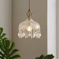 Applique Murale LED PM Nordic Rétro en Verre et Cuivre pour Hôtel, Couloir, Décoration, Applique Murale Simple pour Chambre à Coucher, Luminaire Suspendu au Chevet
